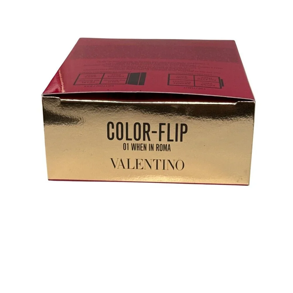 Valentino Color-Flip Eyeshadow Palette 01 When in Roma 8 Shades Compact NEW NIB